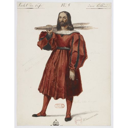 Costumes For Hector Berlioz's Benvenuto Cellini No 8 8. Valet Du Pape Opera Posteri