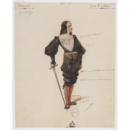 Costumes For Hector Berlioz's Benvenuto Cellini No 11 Ascanio Opera Posteri