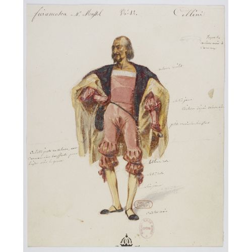 Costumes For Hector Berlioz's Benvenuto Cellini No 12 Fieramosca Opera Posteri