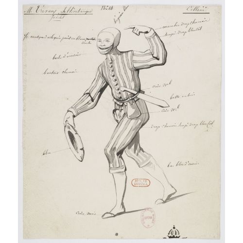 Costumes For Hector Berlioz's Benvenuto Cellini No 14 Trevaux Opera Posteri