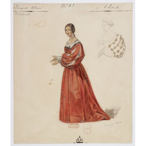 Costumes For Hector Berlioz's Benvenuto Cellini No 23 Theresa Opera Posteri
