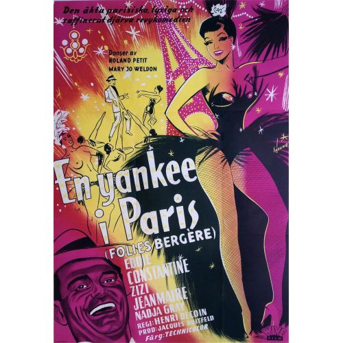 En Yankee I Paris, Folies Bergere Posteri