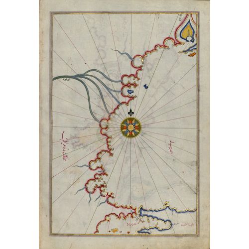 Piri Reis Marmara Boğazı Ve Karadeniz Haritası Posteri