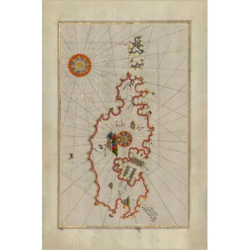 Piri Reis, Map of the Island of Malta  Piri Reis Posters