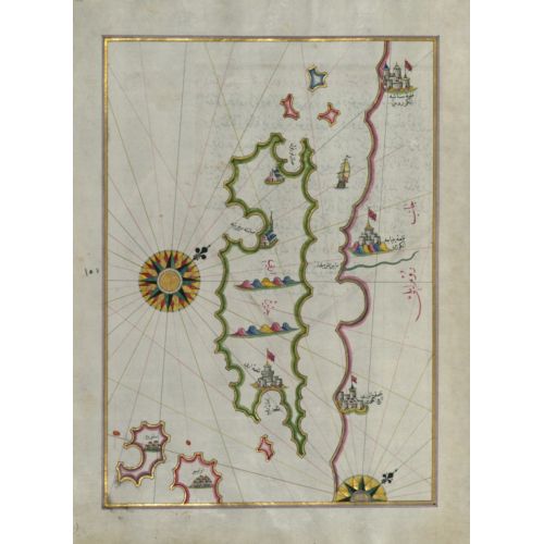 Piri Reis, Rab Adası Haritası  Piri Reis Poster