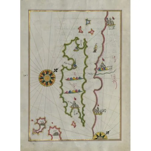 Piri Reis, Rab Adası Haritası  Piri Reis Poster