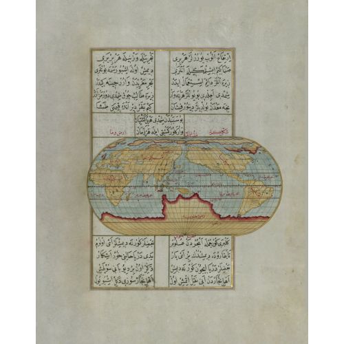 Piri Reis, Oval Dünya Haritası  Piri Reis Poster