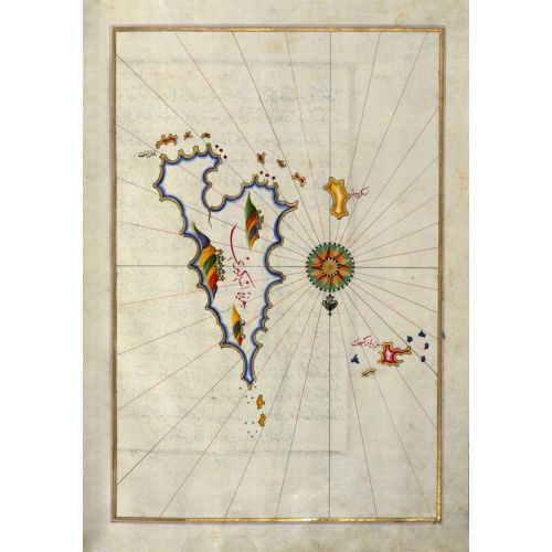 Piri Reis İskiri Adası Haritası Posteri