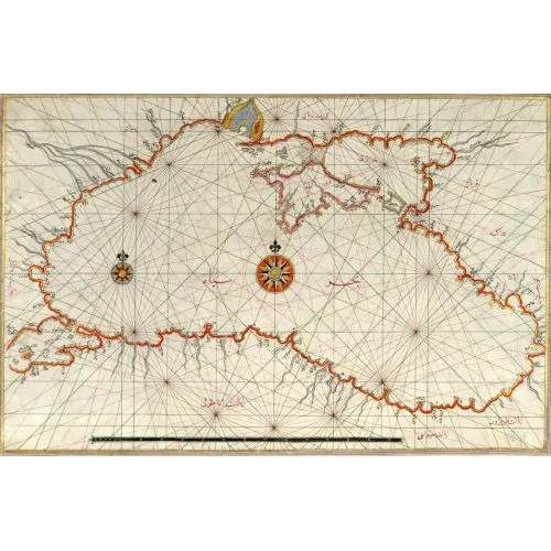 Piri Reis Karadeniz Haritası Posteri Piri Reis Karadeniz Haritası Posteri, Karadeniz bölgesini detaylı ve güzel bir şekilde