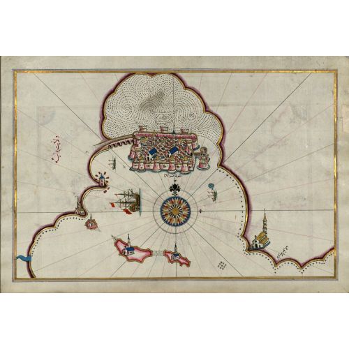 Piri Reis Puglia Eyaletinde Taranto Şehir Haritası Posteri Piri Reis Puglia Eyaletinde Taranto Şehir Haritası Posteri