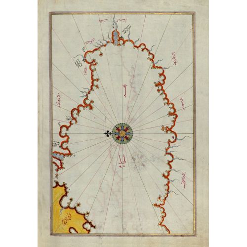Piri Reis Karadeniz Kıyı Şeridi Haritası Posteri