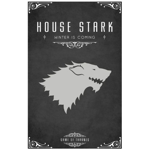 Game Of Thrones House Stark Poster Game Of Thrones House Stark Poster