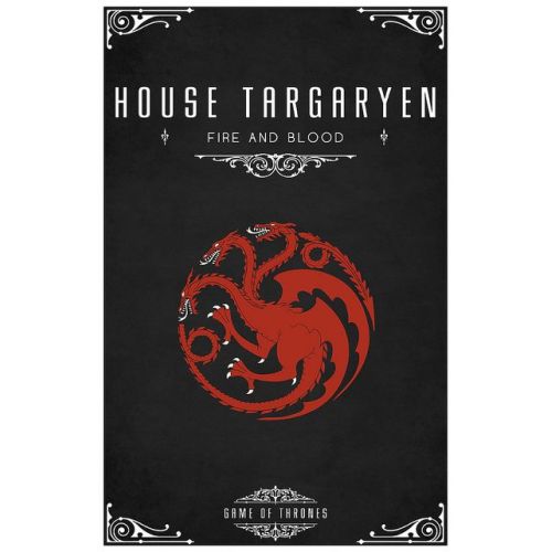 Game Of Thrones House Targaryen Poster Game Of Thrones House Targaryen Poster