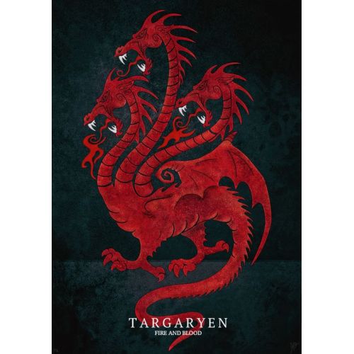 Game Of Thrones Fire And Blood Targaryen Poster 2 Game Of Thrones Fire And Blood Targaryen Poster 2