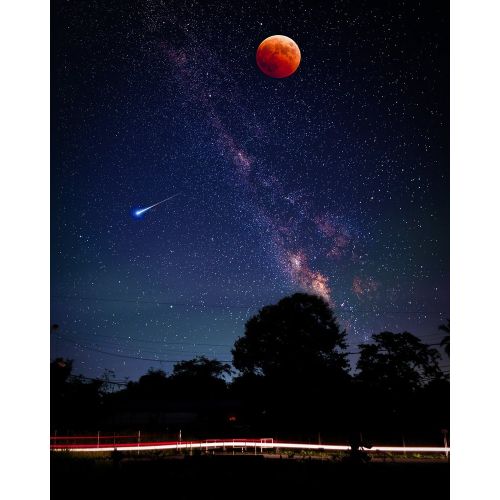 Red Moon And Astroit Poster Red Moon And Astroit Poster