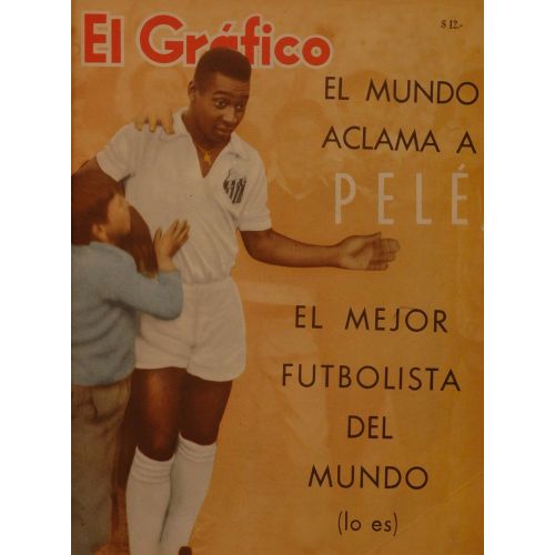 Pele Santos El Grafico Poster The Pele Santos El Grafico Poster features a high-resolution image of the legendary soccer player