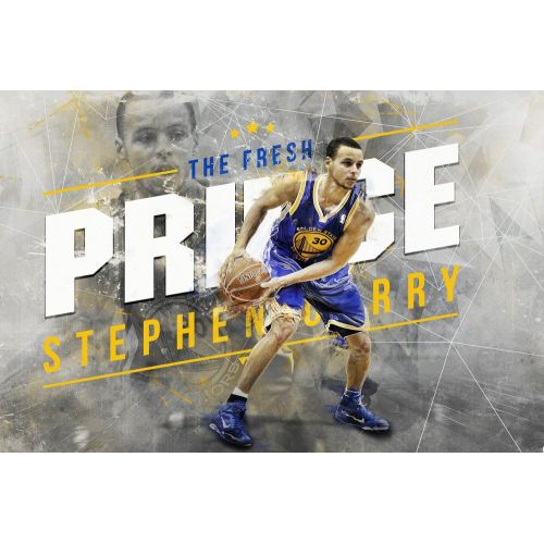 Stephen Curry Posteri Stephen Curry posteri, NBA yıldızının olağanüstü bir anını ya da imzasını içeren kanvas