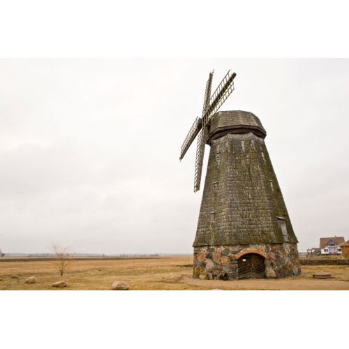 Windmill At Sunset Landscape Poster Windmill At Sunset Landscape Poster