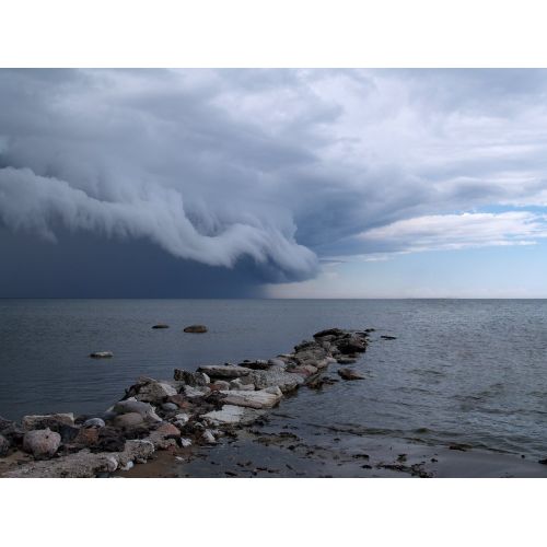 Cloud Cumulonimbus At Baltic Sea Poster The Cloud Cumulonimbus At Baltic Sea Poster features a stunning image of towering