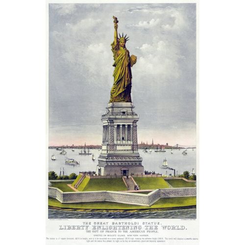 Statue Of Liberty Currier And Ives Poster Statue Of Liberty Currier And Ives Poster