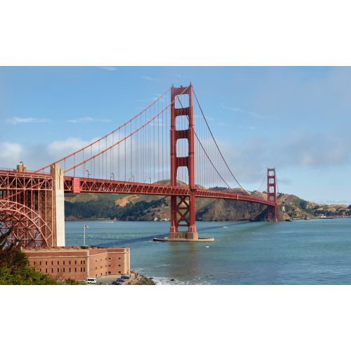 Golden Gate Köprüsü Doğudan Görüldüğü Gibi Posteri
