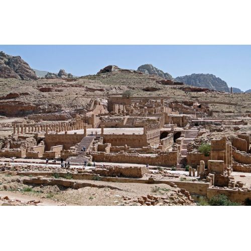 Great Temple Of Petra Poster The Great Temple Of Petra Poster showcases the stunning architectural beauty of this ancient