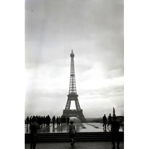 Eiffel Tower Silhouette Poster The Eiffel Tower Silhouette Poster features a sleek and modern design showcasing the iconic Paris