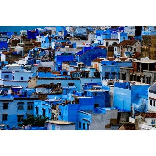Morocco Mavi Sokak Posteri 3 Morocco Mavi Sokak Posteri 3, UNESCO Dünya Mirası Listesinde yer alan Fasın muhteşem şehri