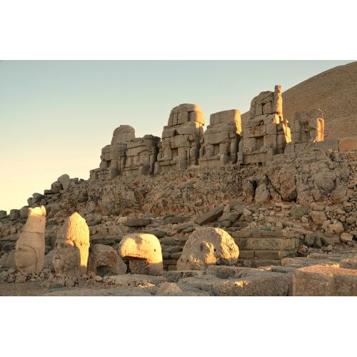 Mountain Nemrut Poster The Mountain Nemrut Poster features a stunning image of the ancient stone heads at the summit of Mount