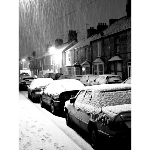 View Of The Snowy City Poster