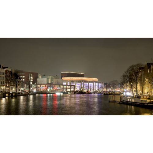 Stopera Amsterdam Gece Posteri