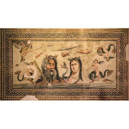 The Oceanus And Tethys Mosaic Poster The Oceanus And Tethys Mosaic Poster