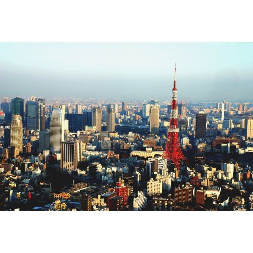 Tokyo Kulesi Ve Çevresi Posteri