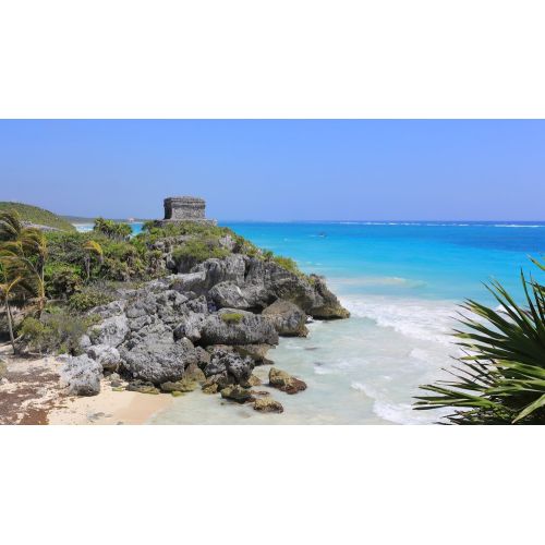 Tulum God Of Winds Temple Poster