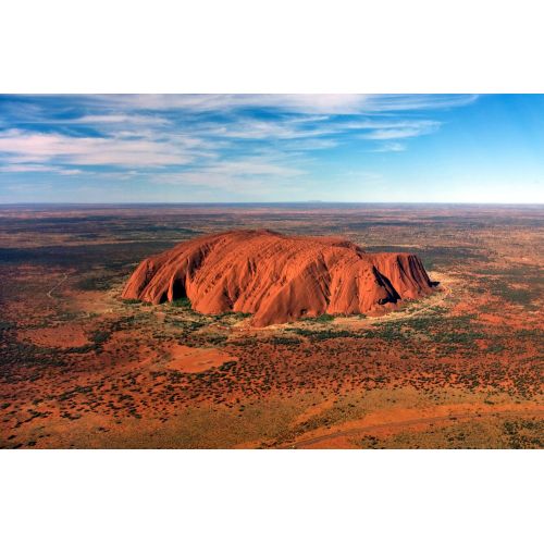 Uluru Helicopter View Poster