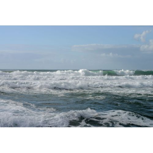 Sparkling Waves Seascape Poster
