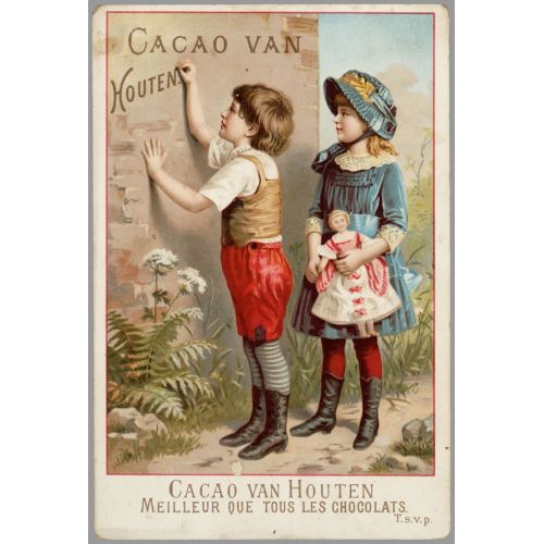 Cacao Van Houten Vintage Poster 2