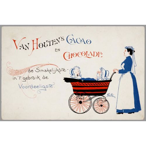 Van Houten's Cacao En Chocolate Poster