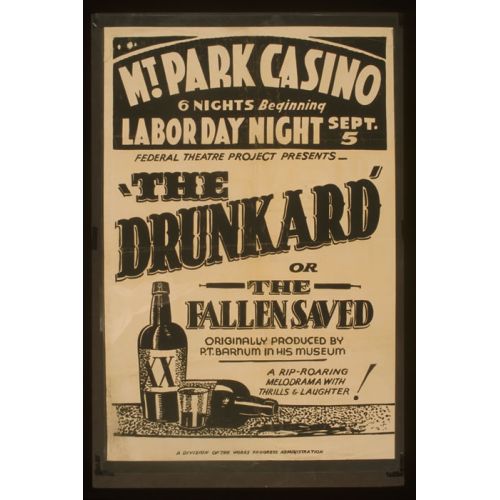 The Drunkard Vintage Poster