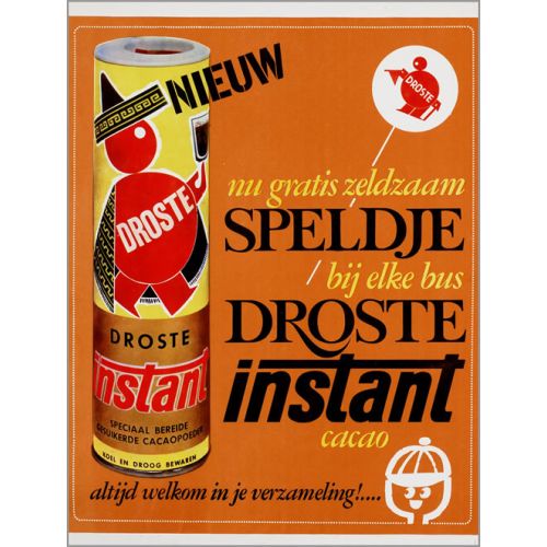 Droste İnstant Cacao Vintage Poster