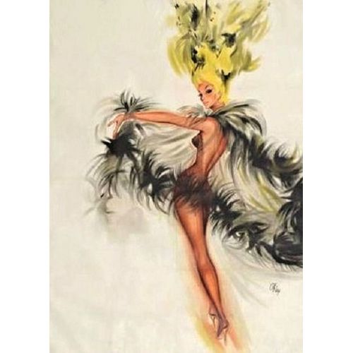 Cabaret Girl Vintage Poster 2