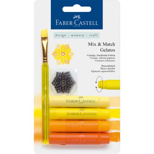 Watersoluble Crayon Gelatos Yellow 6ct Set