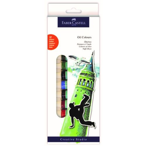 Faber Castell Yağlı Boya Tüp,12 Renk Faber Castell Yağlı Boya Tüp,12 Renk
