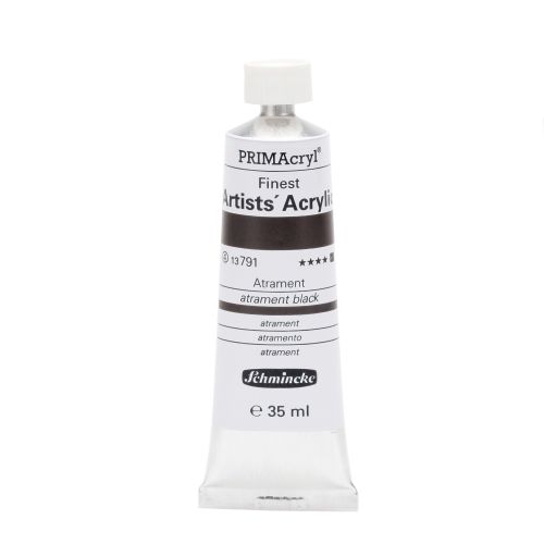 Schmincke Primacryl Finest Artists' Acrylic Atrament Black 791 Acyrylic Paint 35 Ml Schmincke Primacryl Finest Artists' Acrylic Atrament Black 791 Acyrylic Paint 35 Ml
