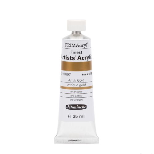 Schmincke Primacryl Finest Artists' Acrylic Antique Gold 897 Acyrylic Paint 35 Ml Schmincke Primacryl Finest Artists' Acrylic Antique Gold 897 Acyrylic Paint 35 Ml