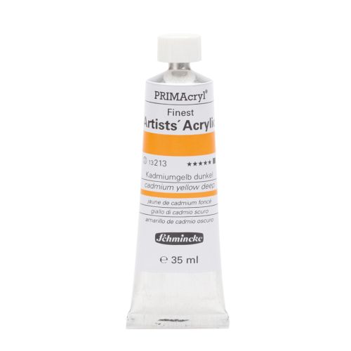 Schmincke Prımacryl Finest Artists Cadmium Yellow Deep 213 Akrilik Boya 35ml Schmincke Prımacryl Finest Artists Cadmium Yellow Deep 213 Akrilik Boya 35ml