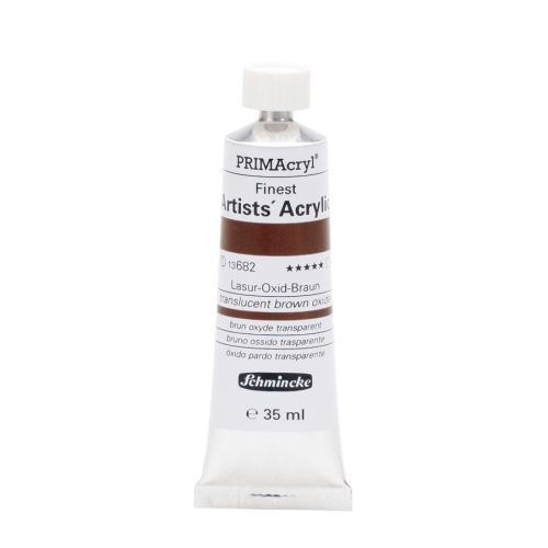 Schmincke Prımacryl Finest Artists Translucent Brown Oxide 682 Akrilik Boya 35 Ml Schmincke Prımacryl Finest Artists Translucent Brown Oxide 682 Akrilik Boya 35 Ml