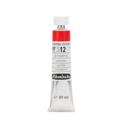 Schmincke Hks Designers Gouache - Vermilion Red 312 -20 Ml Schmincke Hks Designers Gouache - Vermilion Red 312 -20 Ml