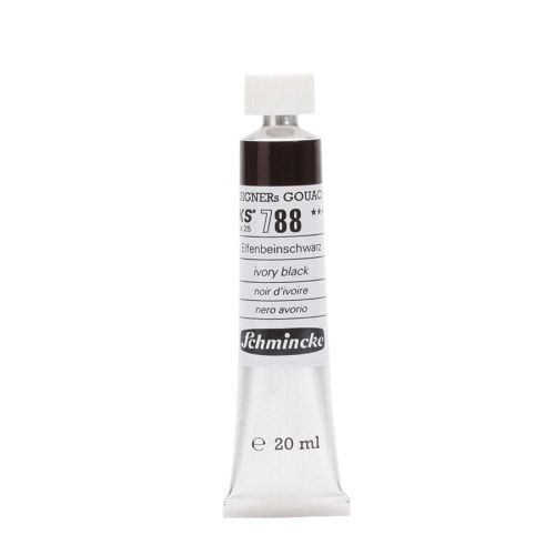 Schmincke Hks Designers Gouache - Ivory Black 788 -20 Ml Schmincke Hks Designers Gouache - Ivory Black 788 -20 Ml