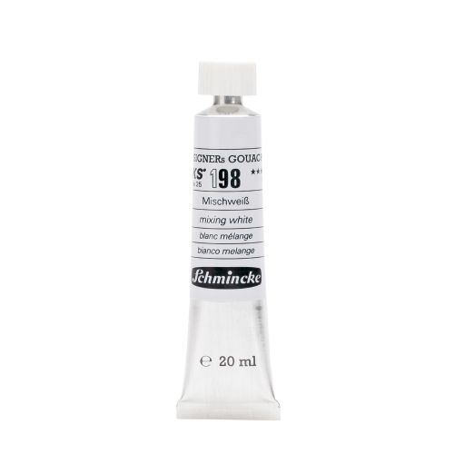 Schmincke Hks Designers Gouache - Mixing White 198 -20 Ml Schmincke Hks Designers Gouache - Mixing White 198 -20 Ml